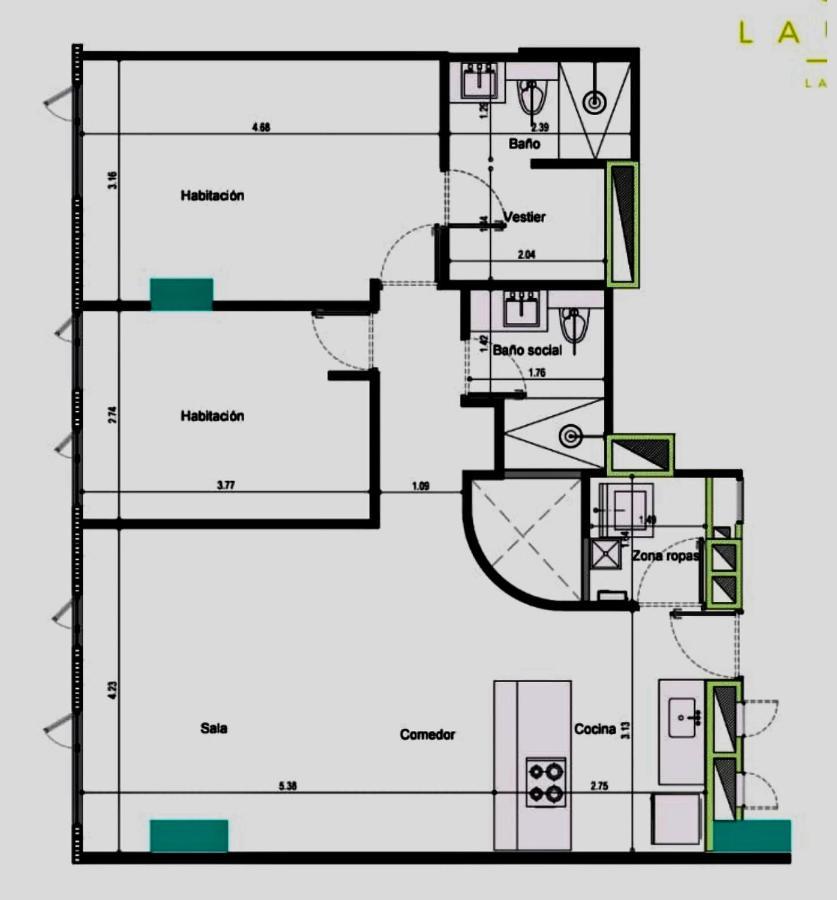 Apartamento Lauret En Laureles เมเดยิน ภายนอก รูปภาพ